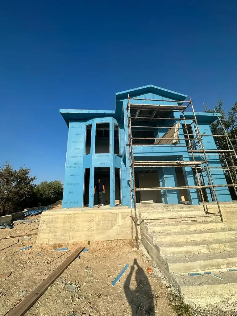 Hafif çelik villa inşaatı